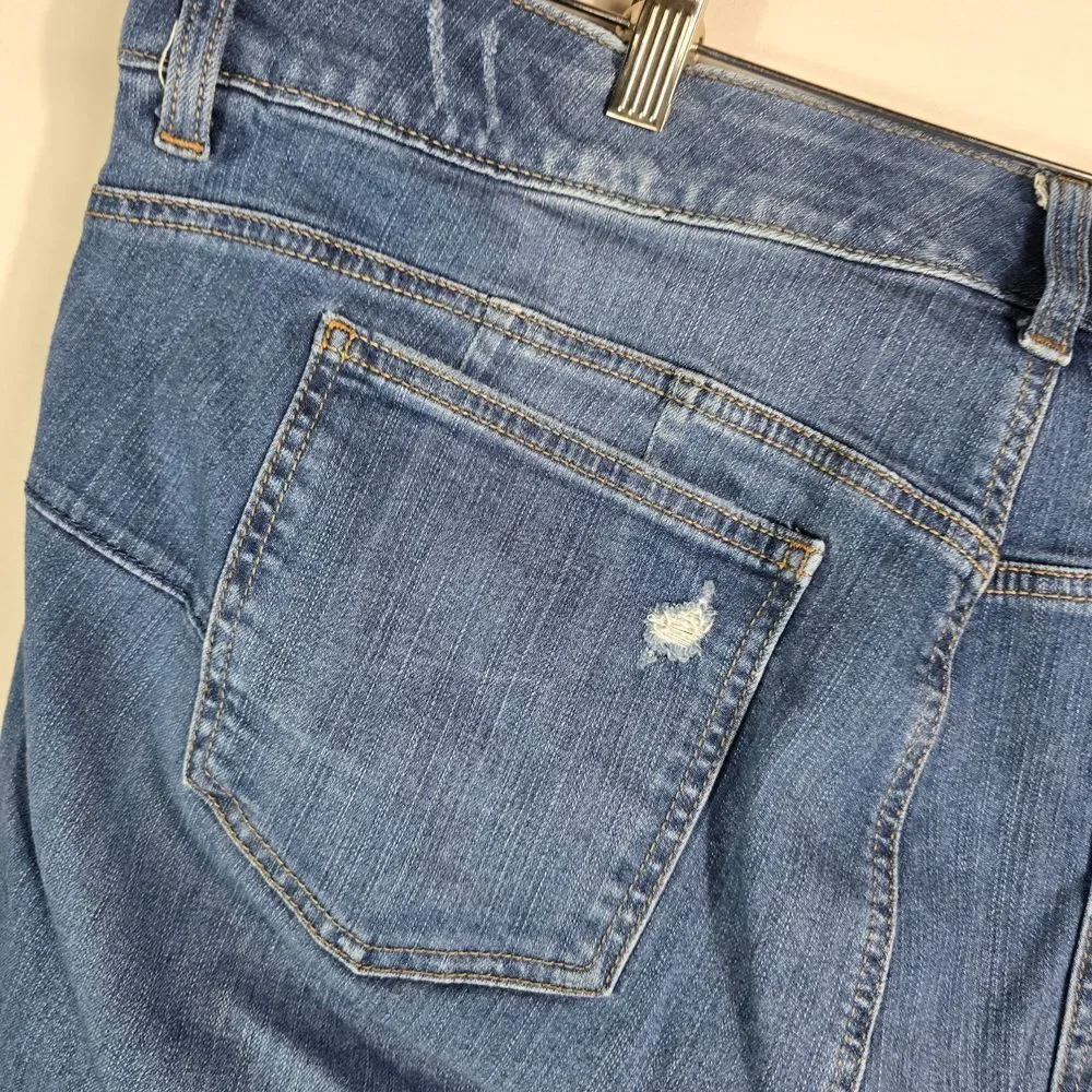 Torrid Distressed Blue Bombshell Skinny Jeans Size 22R